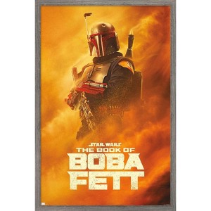 Trends International Star Wars: The Book of Boba Fett - Boba Sandstorm Framed Wall Poster Prints - 1 of 4