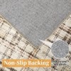 Machine Washable Geometric Living Room Rugs, Soft Non Slip Plaid Bedroom Rugs, Modern Low Pile Throw Carpet for Dining Room - 4 of 4