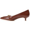 Journee Collection Womens Rumi Kitten Heel Loafer Pointed Toe Pumps - 2 of 4