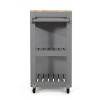 Telfair Kitchen Cart with Wheels - Christopher Knight Home - 4 of 4