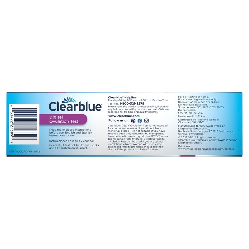 Clearblue Digital Ovulation Predictor Kit with Digital Ovulation Test Results - 20ct, 4 of 13