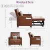 TYBOATLE 3-in-1 Convertible Sleeper Chair Bed for Adults – Pull-Out Futon Sofa with USB & Type-C Ports, Cup Holders, Side Pockets for Small Spaces - 2 of 4