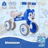 Costway Toddler Balance Bike with Quiet Wheels & Comfy PU Seat Aged 10-36 Months - 2 of 4