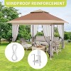 Pop up pavilion,adjustable height,with wheeled handbag,for backyard,garden,terrace - 3 of 4