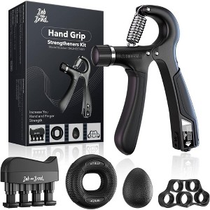 Bob and Brad Hand Grip Strengthener Kit with Counter (5 Pack), Forearm Workout Strength Trainer,Adjustable Resistance Exerciser - 1 of 4