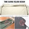 Yescom Replacement Swing Canopy UV30+ 180gsm Outdoor Porch Top Patio Seat Cover Beige - 3 of 4