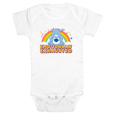 Infant's Care Bears Emotionally Exhausted Grumpy Bear Bodysuit - White ...