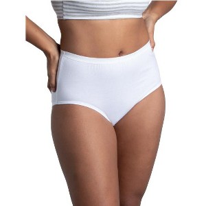 Fruit Of the Loom Women's Cotton Brief Panty,3 Pack - 1 of 2