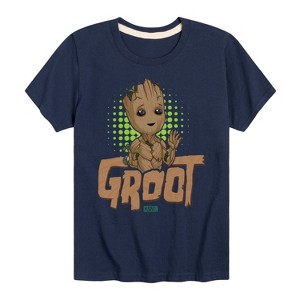 Boys' - Marvel - Guardians of the Galaxy Baby Groot Short Sleeve Graphic T-Shirt - 1 of 4