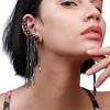 SOHI Women's Onyx Black Party Cuff Earrings - 4 of 4