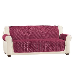 Collections Etc Pinsonic Patchwork Quilted Furniture Cover - 1 of 3