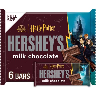 HERSHEY'S Milk Chocolate Harry Potter Halloween Candy Bars - 9.3oz/6ct