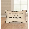 Polyester Accent Pillow Grandpa Phrase – 12.5x8 Inch by Manual Woodworkers and Weavers - 2 of 3