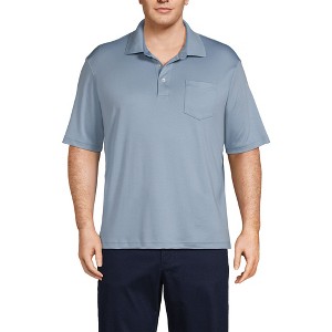 Lands' End Men's Short Sleeve Cotton Supima Polo Shirt with Pocket - 1 of 3
