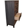 DOMETOUR Contemporary Style 5-Drawer Chest Made with Wood in Gray - 4 of 4