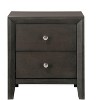 NicBex Nightstand with 2 Drawers,Side Table with Rustic Finish and Handles,Modern Bedside Table for Bedroom,Living Room - 2 of 4