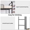 Coolmee Twin Over Twin Bunk Bed, Metal Bunk Beds with Safety Guardrails and Built-in Ladder, Convertible into 2 Bed Frame for Kids Teens - 4 of 4