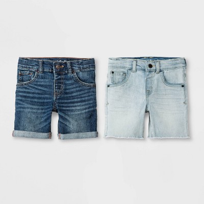 rolled jean shorts