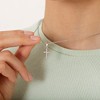 Girls' Cubic Zirconia Religious Cross Sterling Silver Necklace - In Season Jewelry - 3 of 4