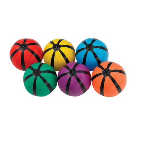 Sportime Beach Balls, 10 Inches, Assorted Colors, Set Of 6 : Target