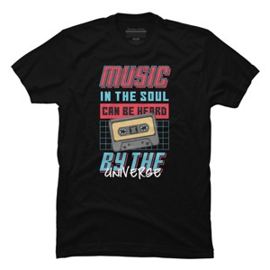 Men's Design By Humans Music in the Soul, Can be Heard by the Universe By InfaredDesigns T-Shirt - 1 of 2