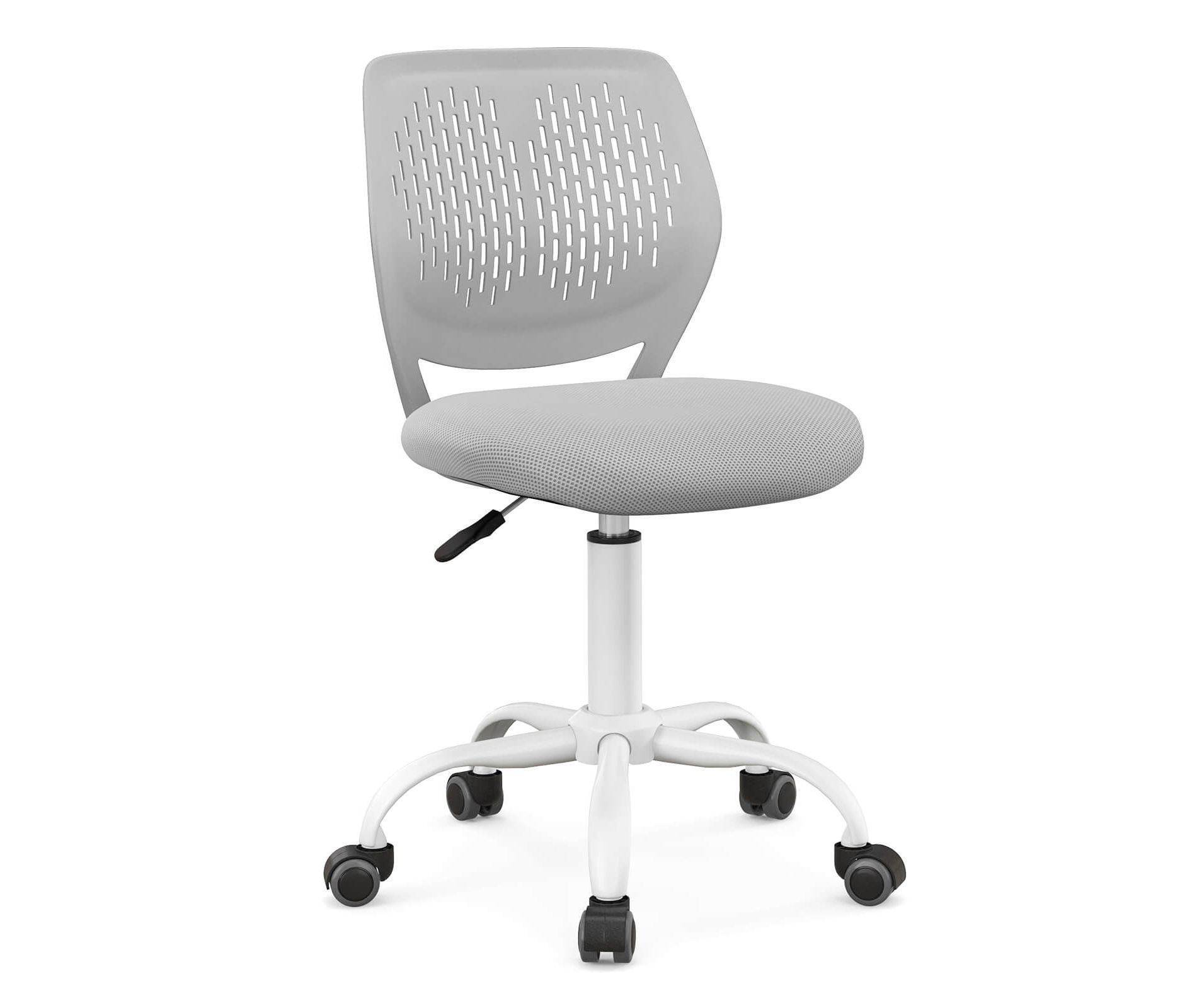 Costway Kids Desk Chair Ergonomic Swivel Children Mesh Study Height Adjustable Gray