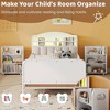 QingMoon Twin Bed Frame for Kids, Metal Platform Bed Frame with Light, Modern Twin Size Beds with Rails and Storage Headboard for Girls & Boys - 3 of 4