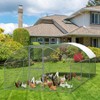 Large Metal Chicken Coop, Walk in Poultry Cage with Waterproof Cover, Metal Chicken Run, Dome Roof Hen Rabbit Duck House, 9.8' W x 6.5' D x 6.5' H - 3 of 4