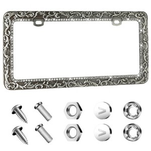 Valor Elegant Vintage Lace with T - Smoke Crystals Design Metal Frame with Crystals - 1 of 4