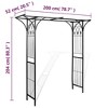 vidaXL Garden Arch Patio Backyard Plant Rose Trellis Archway Arbor Pergola - 4 of 4