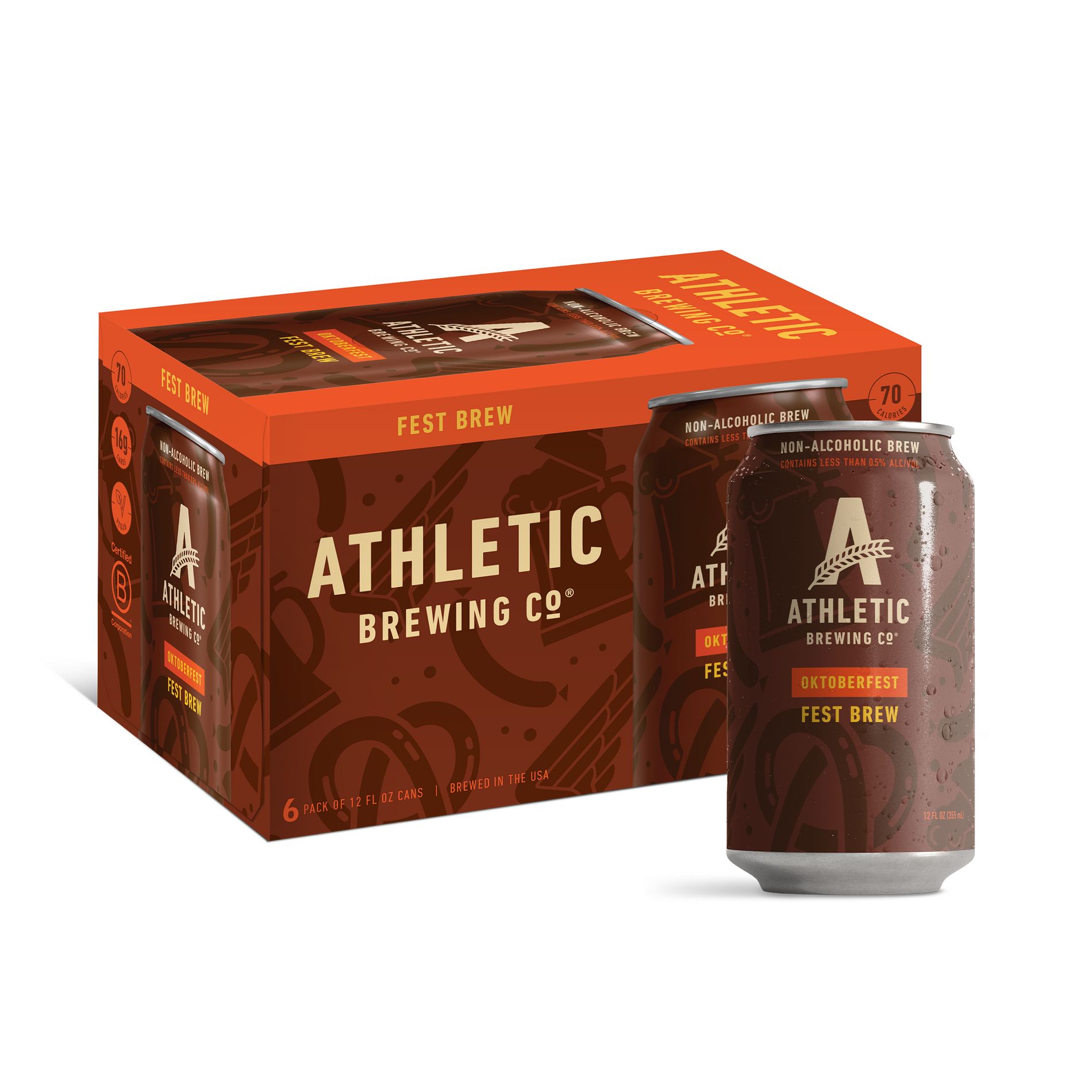 Athletic Brewing Co Seasonal Non-Alcoholic Belgian-Style White Beer - 6pk/12 fl oz Cans