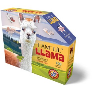 Madd Capp Puzzles Jr. - I AM Lil’ Llam - 100 Pieces Animal Shaped Jigsaw Puzzle - 1 of 3