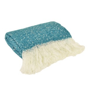Melange Throw Blanket Blue - Décor Therapy