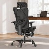MaseiKar Drafting Chair, Tall Office Chair with Flip-up 3D Armrest, Executive Ergonomic Computer Standing Desk Chair with Back Lumbar Support - 3 of 4