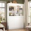Famapy Modular Kitchen Pantry Cabinet with Light & Glass Doors - 2 of 4