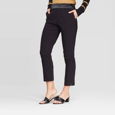 cropped skinny black pants