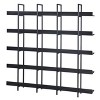 5-Tier Bookshelf - MDF and Steel Construction, Retro Industrial Style, Metal Frame, Open Shelving, Home Office and Living Room Storage - 4 of 4