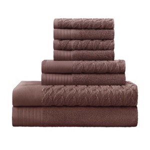 Premium Cotton Herringbone Medium Weight Bathroom Towel Set by Blue Nile Mills - 1 of 4