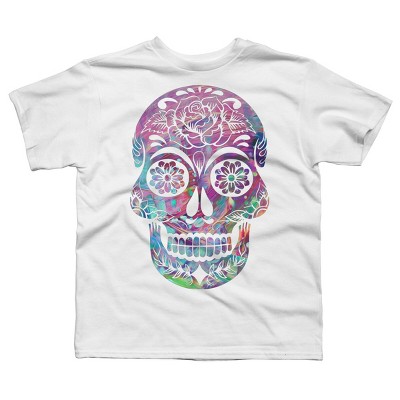 Boy's Design By Humans Halloween Sugar Skull By honeytree T-Shirt