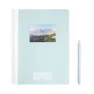 Altitude Composition Books 7.5"x9.75" College Ruled with Pen Seafoam Blue