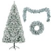 NicBex 6ft Prelit Artificial Christmas Tree Set of 3 with Garland, Wreath, Branch Tips, Lights and Pinecones for Indoor - 4 of 4