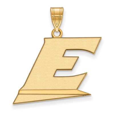 Black Bow Jewelry 10k Yellow Gold Eastern Kentucky Colonels NCAA Large Pendant