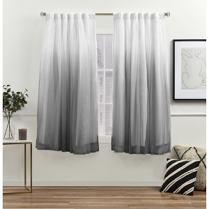 EXCLUSIVE HOME Crescendo Lined Room Darkening Blackout Hidden Tab Top Curtain Panel Pair - 1 of 4