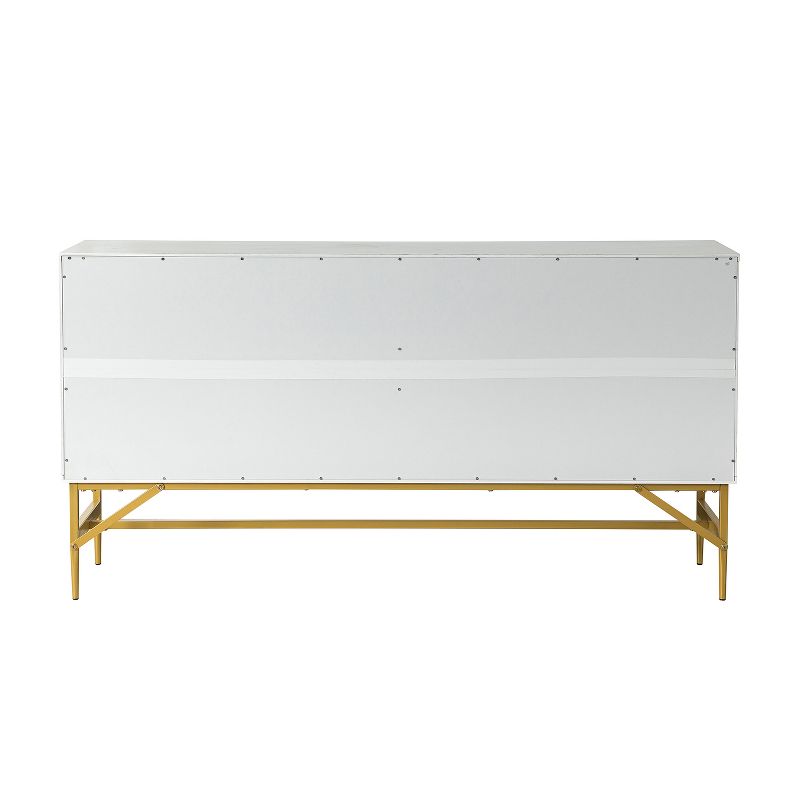 Rudy 65'' Wide Modern Buffet Cabinet Sideboard with Metal Legs| KARAT HOME, 4 of 11