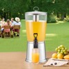 VEVOR Beverage Dispenser, 2.1 Gallon Drink Dispenser for Parties, Stainless Steel + Plastic Juice Dispensers with Spigot Ice Chamber, Silver - 2 of 4