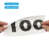 Unique Bargains Waterproof Reusable Tearproof Running Bib Numbers White 7 x 4 Inch 500 Pcs - 4 of 4