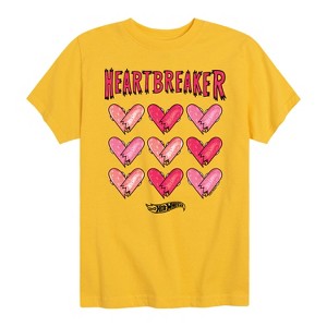Boys' - Hot Wheels - Skateboard Hearts Heartbreaker Short Sleeve Graphic T-Shirt - 1 of 4