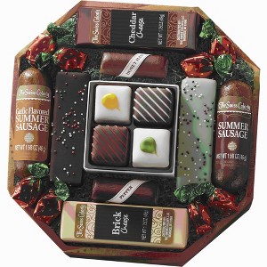 The Swiss Colony Festive Favorites - Assorted Summer Sausages, Cheese Bars, Chocolate and Mint-Flavored Tortes, Bonbon Cookies and More - 1 of 4