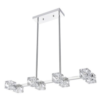 Elegant Lighting Lyra 30 inch Pendant Light in Chrome