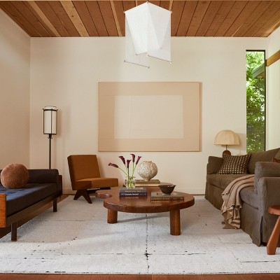 Handmade Ivory Wool Rectangular 8' x 10' Area Rug